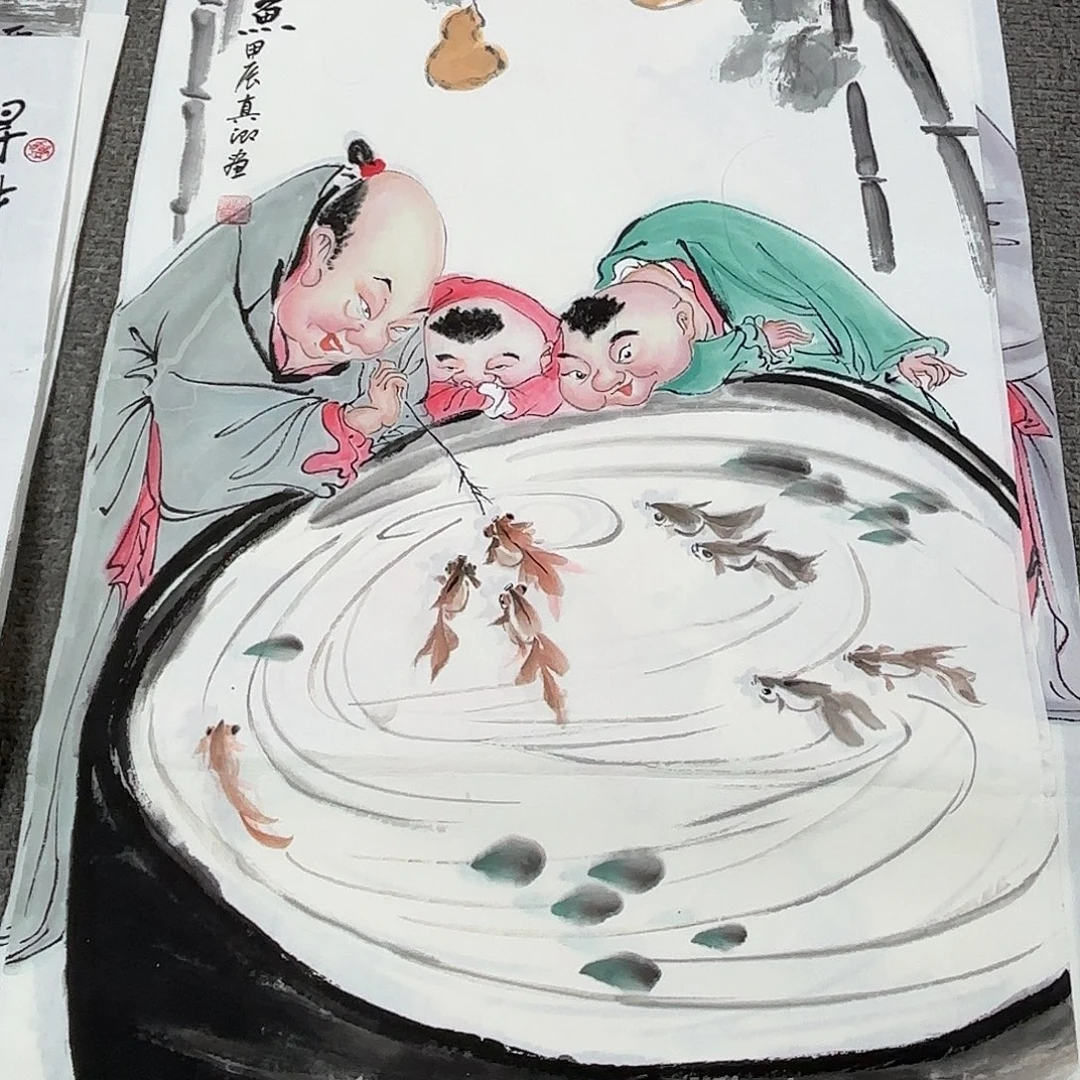 国画国画作品多次入选国内外展出