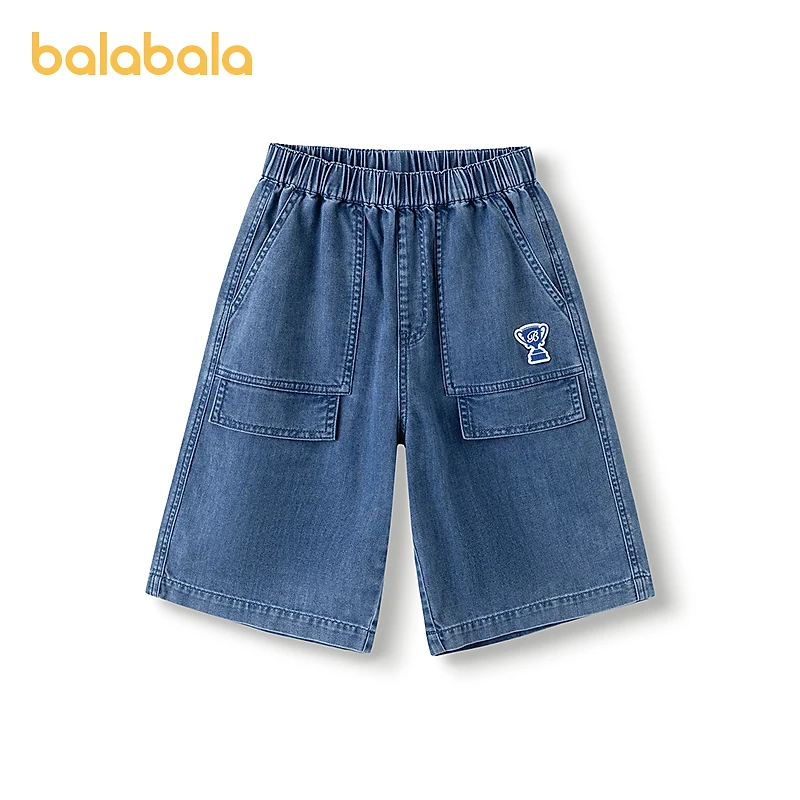 【商场同款】巴拉巴拉童装儿童裤子夏季百搭牛仔短裤2025款五分裤