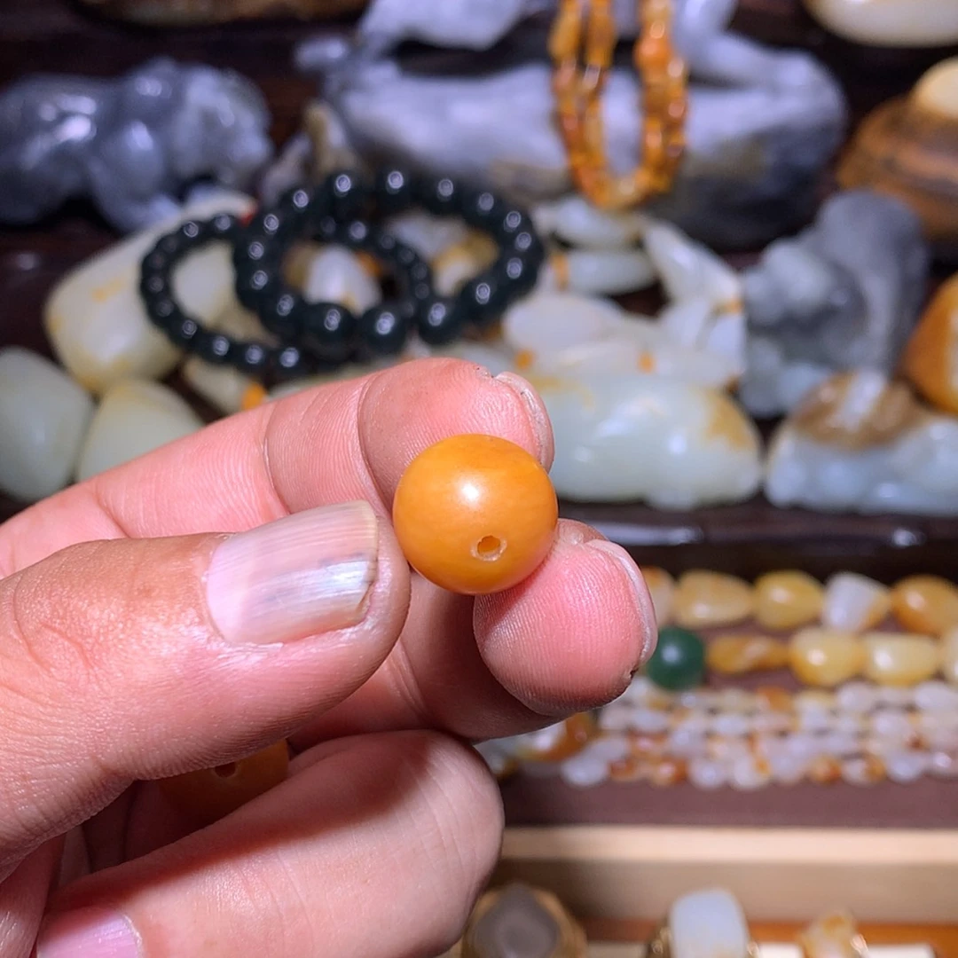 【闪购商品】和田玉挂件未镶嵌刚*圆珠挂坠