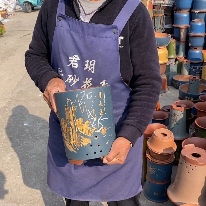 紫砂花盆紫砂花盆