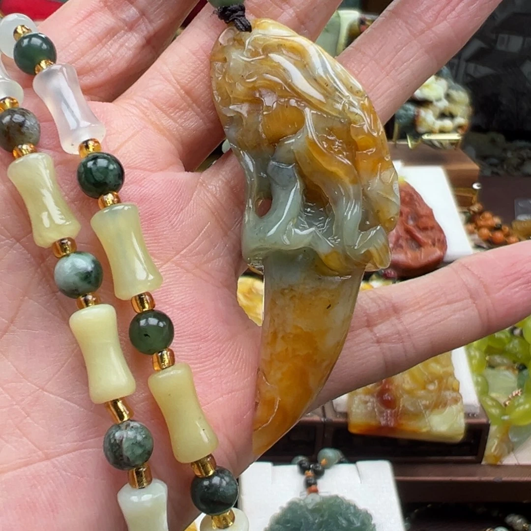 岫玉未镶嵌挂件挂件