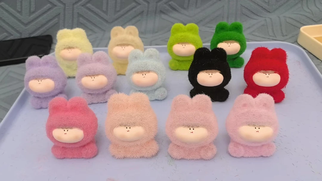 【直播装】手工植绒小可爱DIY小摆件