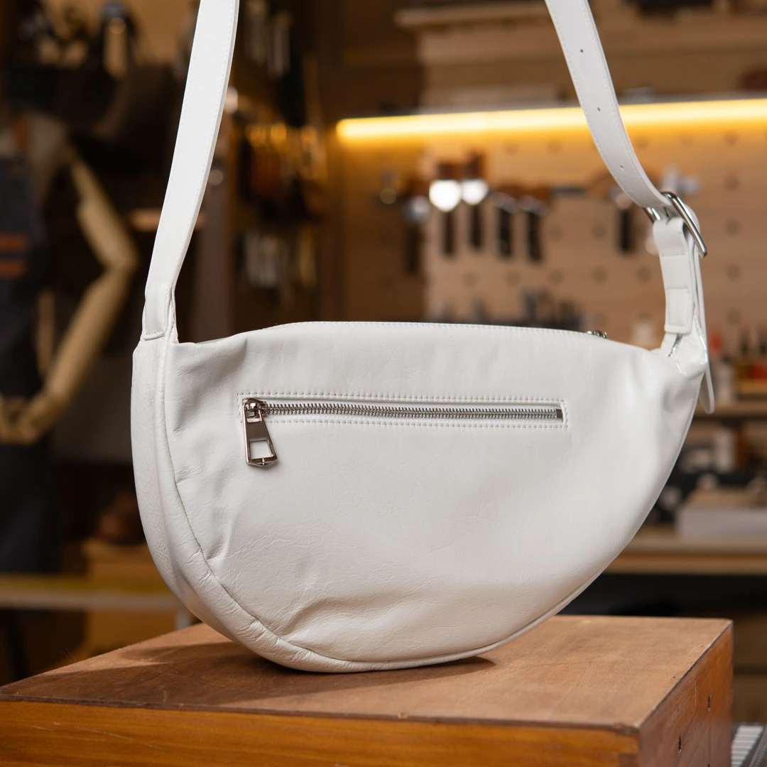 【丹姐】牛皮真皮女士时尚百搭休闲女包-腋下包