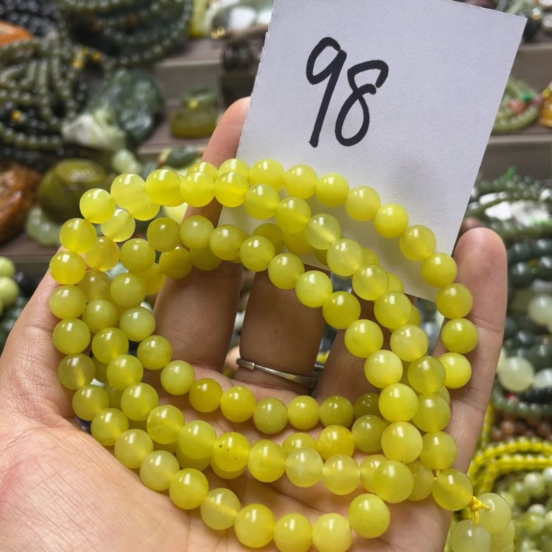 未镶嵌蛇纹石玉手链