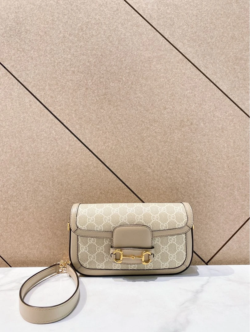 99新 GUCCI/古驰 帝爵鹏哥直播专享/横板1955单肩包
