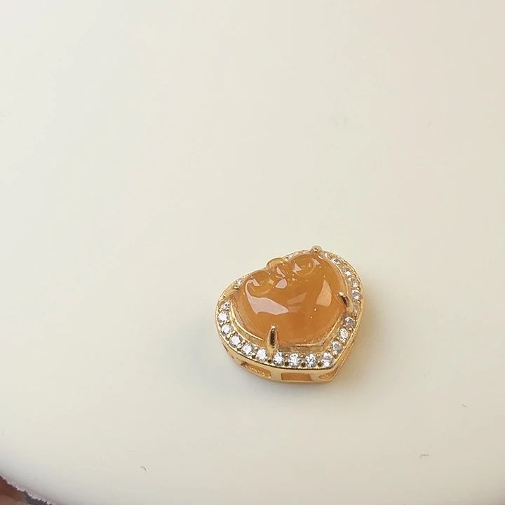 翡翠银S925镶嵌颈饰如意如意