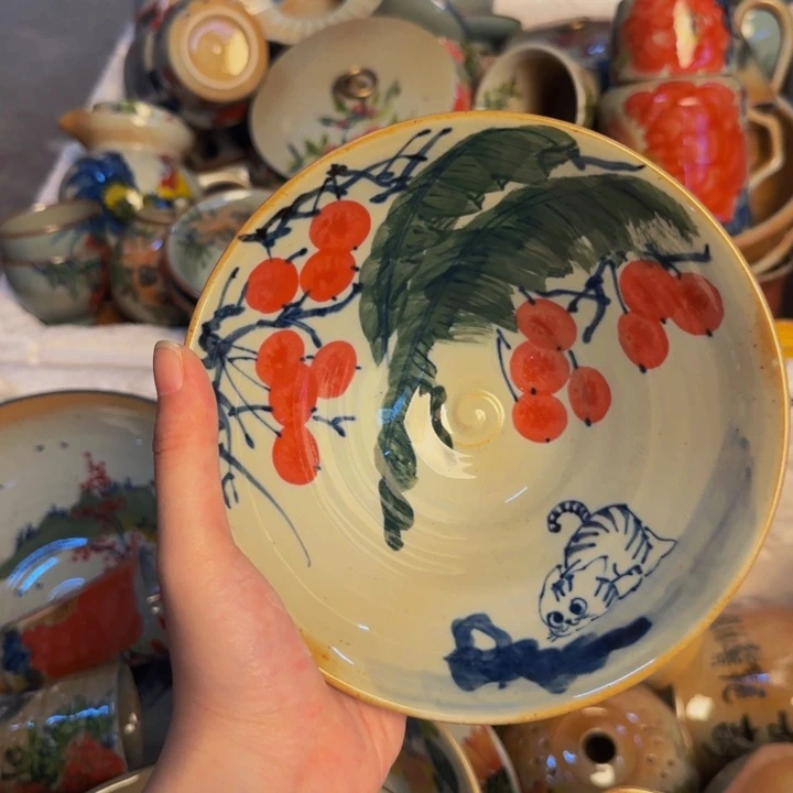 瓷片景德镇陶瓷手工手绘