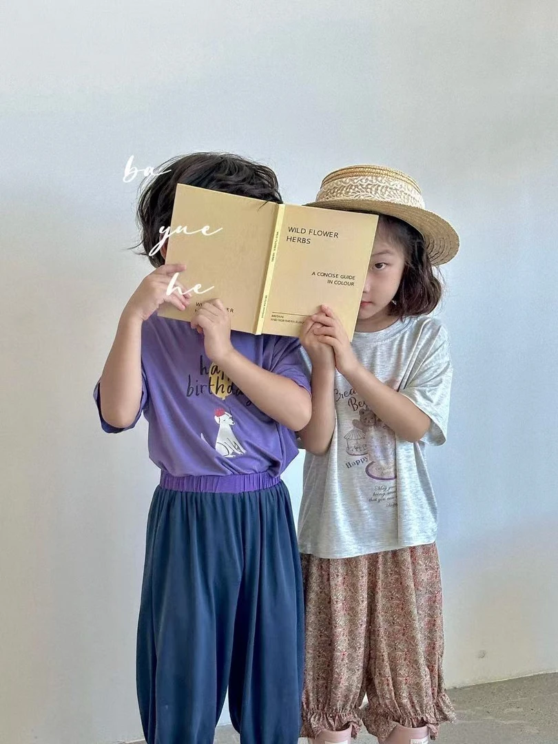 390.小狗雾紫短袖【NO退换】