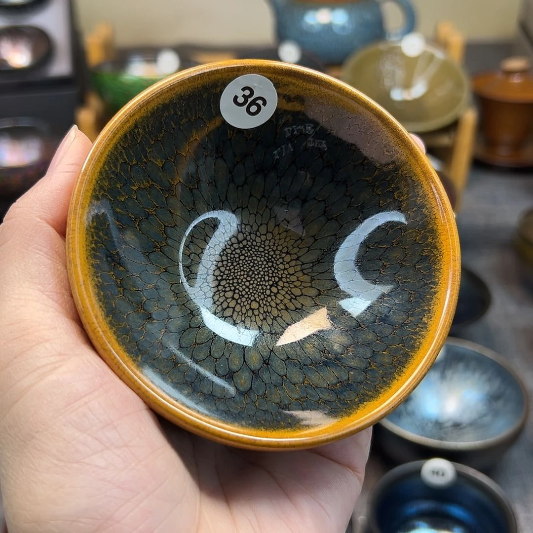 茶盏鹧鸪平口手工