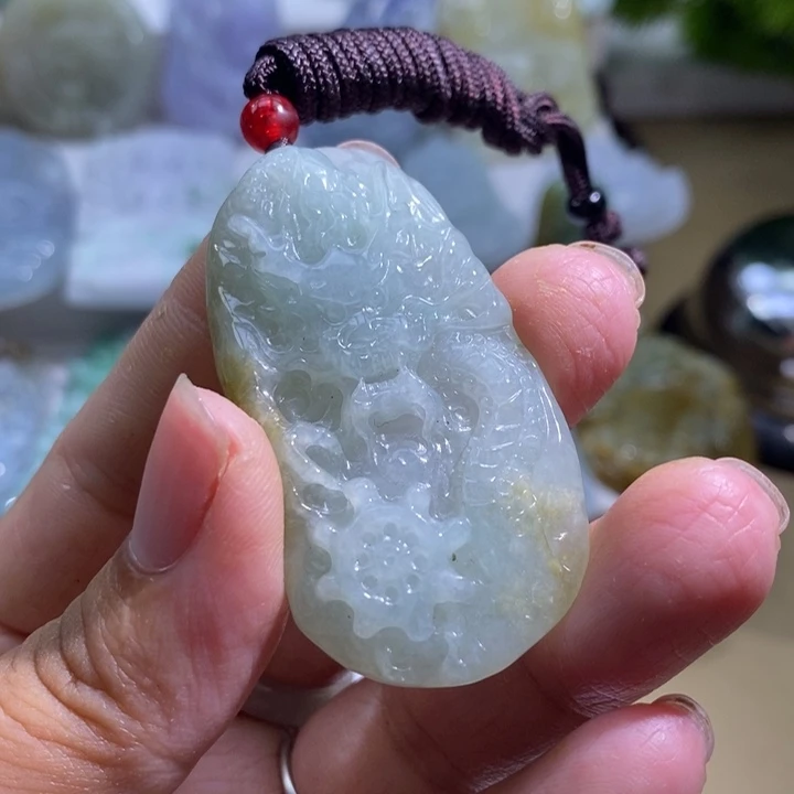 【闪购商品】颈饰未镶嵌翡翠龙牌