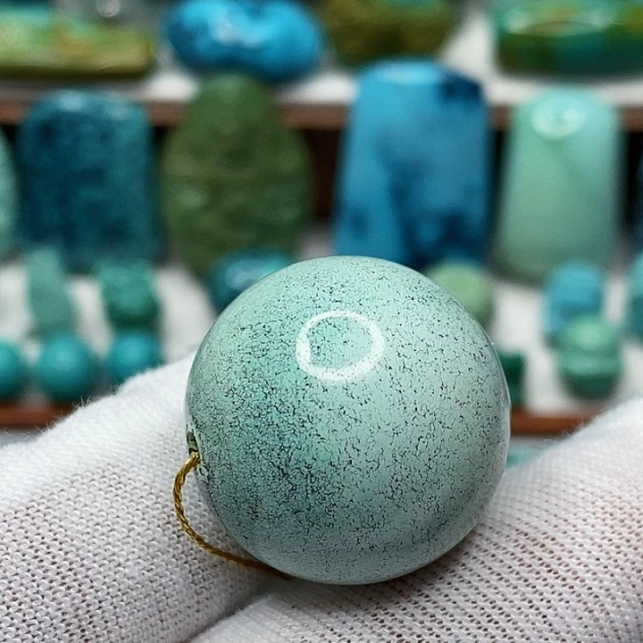 绿松石未镶嵌天然原矿 地大质检