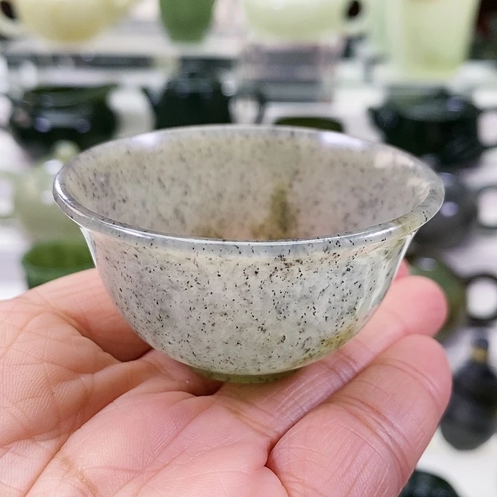 未镶嵌和田玉挂件茶杯50m l