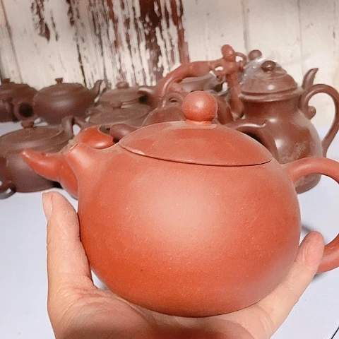 茶杯绿泥宜兴紫砂全手工制作