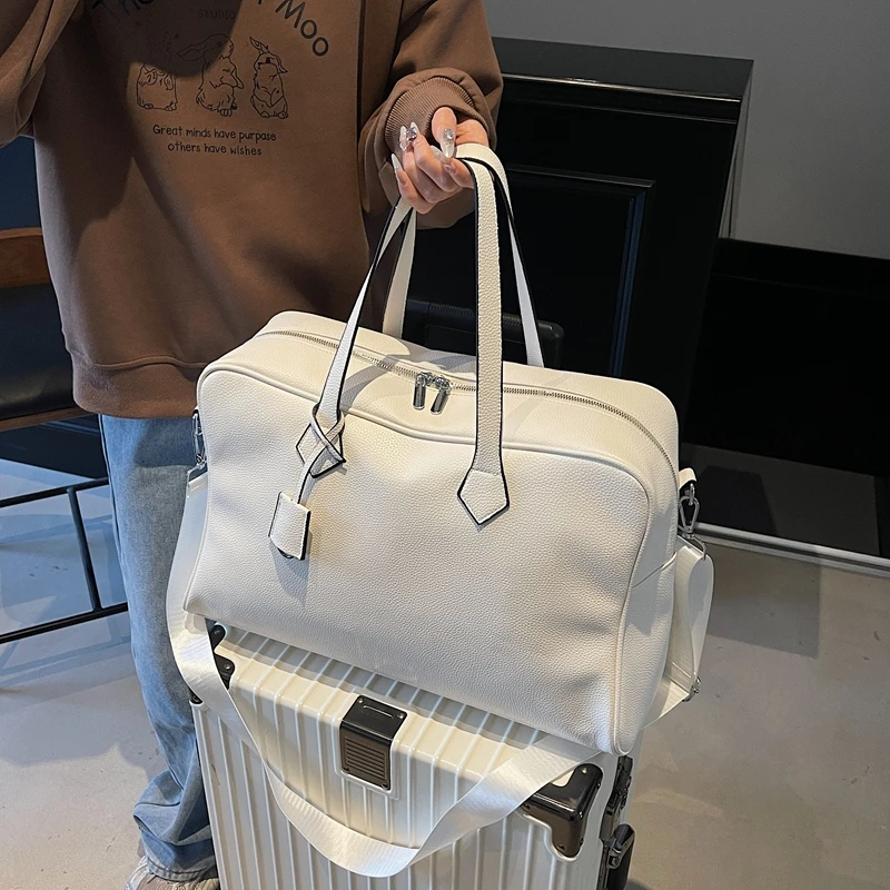 大号韩系短途旅游健身波士顿大容量手提单肩托特旅行袋行李女包