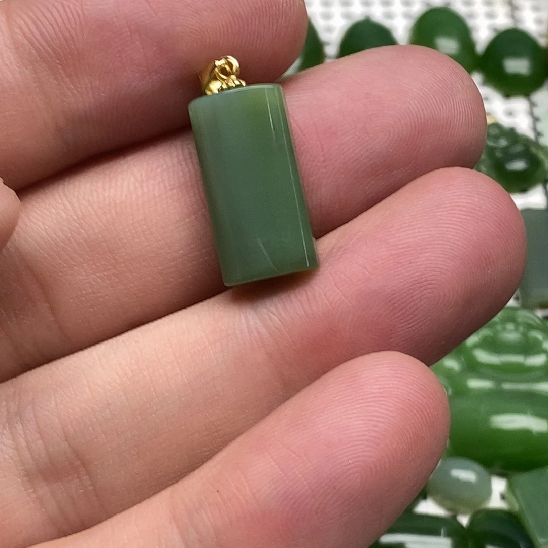 和田玉（碧玉）未镶嵌吊坠(不含链)