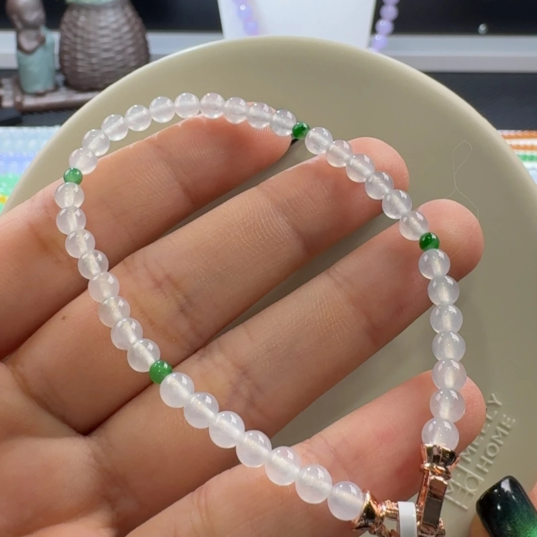 翡翠手链未镶嵌白月光手串卡4.5 百搭！福利！