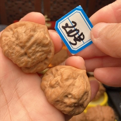 文玩核桃吊坠古蟾37.5