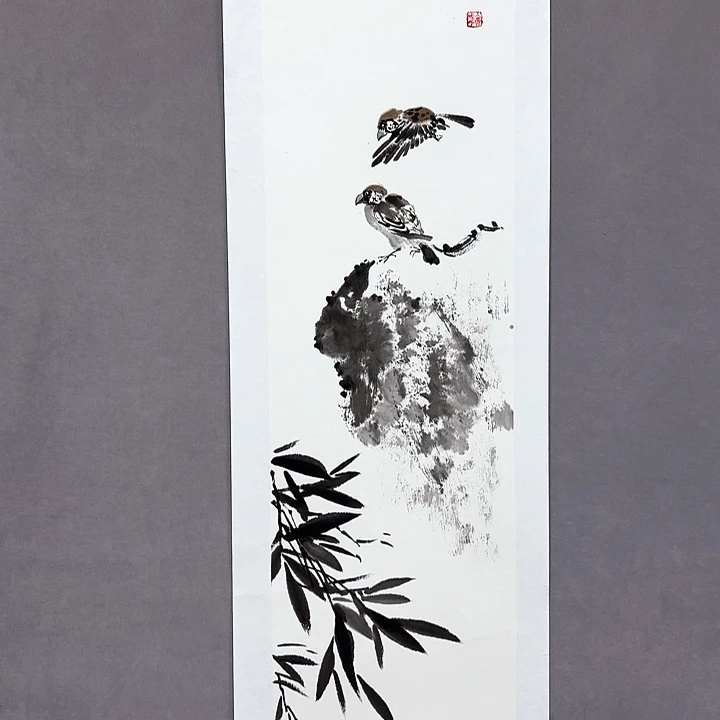 国画亲笔手绘放心去藏