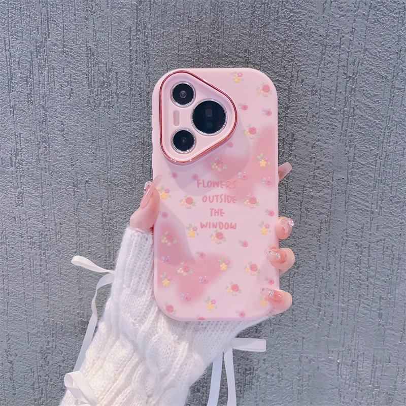 （华为P系列）金属小胖妹适用华为Pura70/华为p60/p50/p40/30手机壳