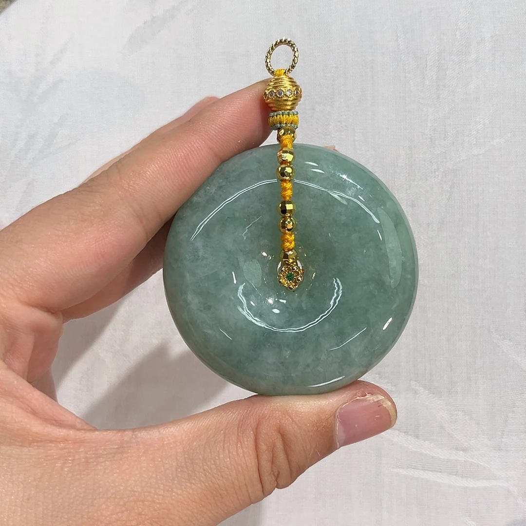 翡翠合金吊坠(赠链)