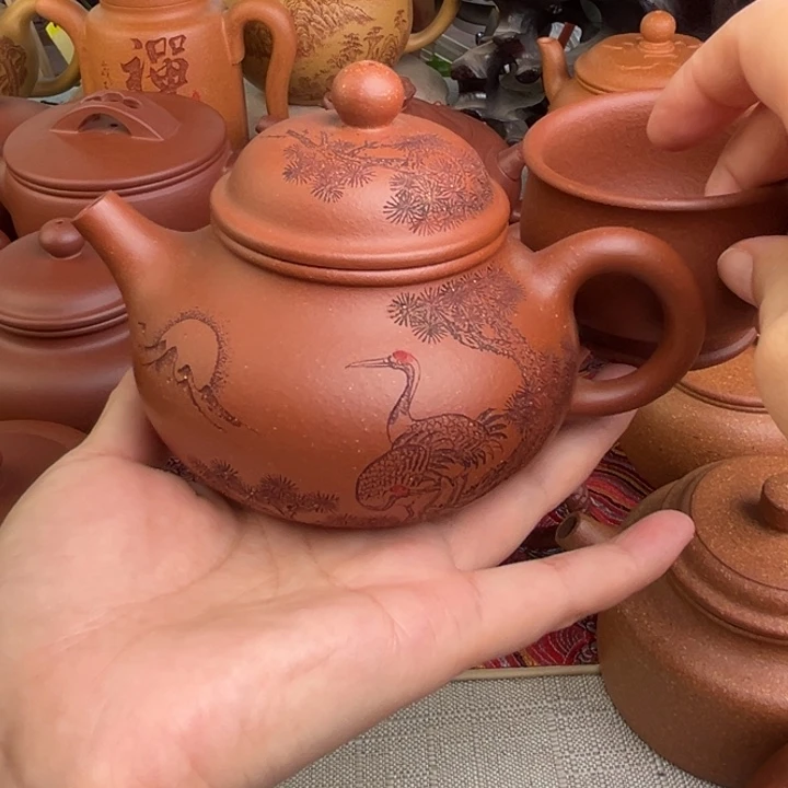 心***语原矿红降坡刻绘容天精工半手孤品福利260cc