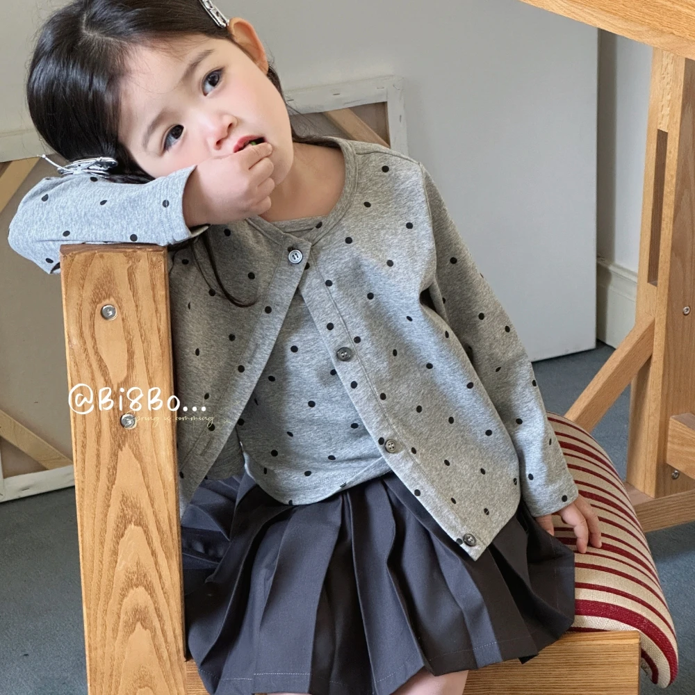 bi8bo春季新款女童套装韩版网红公主洋气女宝波点吊带两件套31053