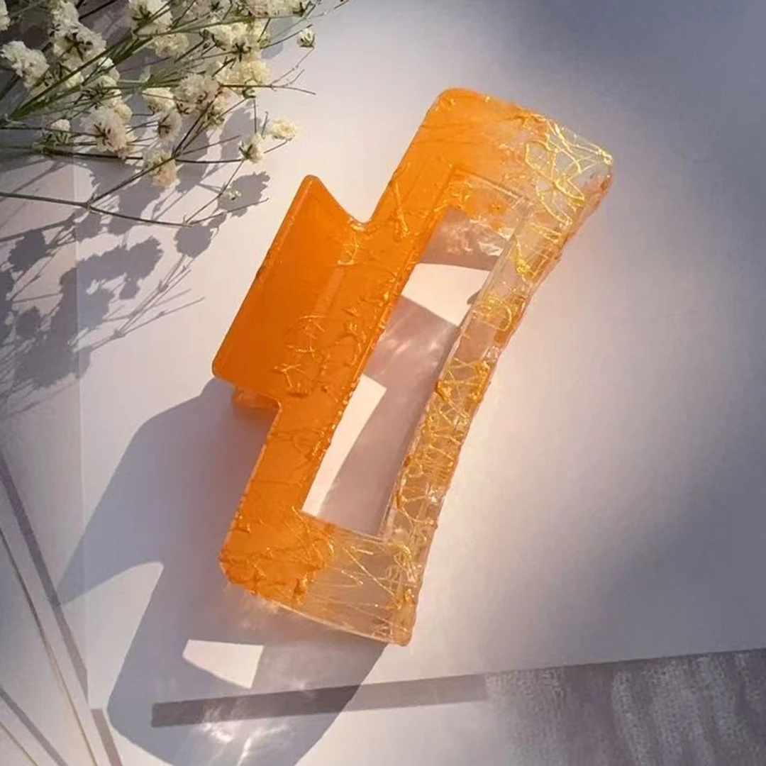 感级感仿金丝女抓夹发卡头饰夹子鲨鱼夹后脑勺盘发抓发饰气质