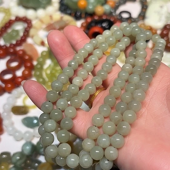 蛇纹石玉未镶嵌手串