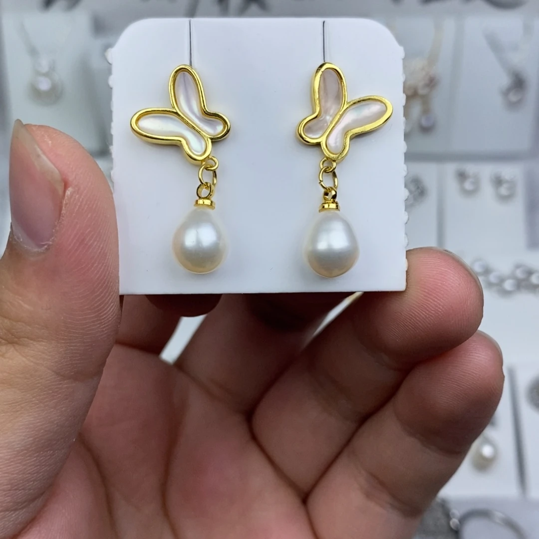 未镶嵌淡水珍珠耳饰
