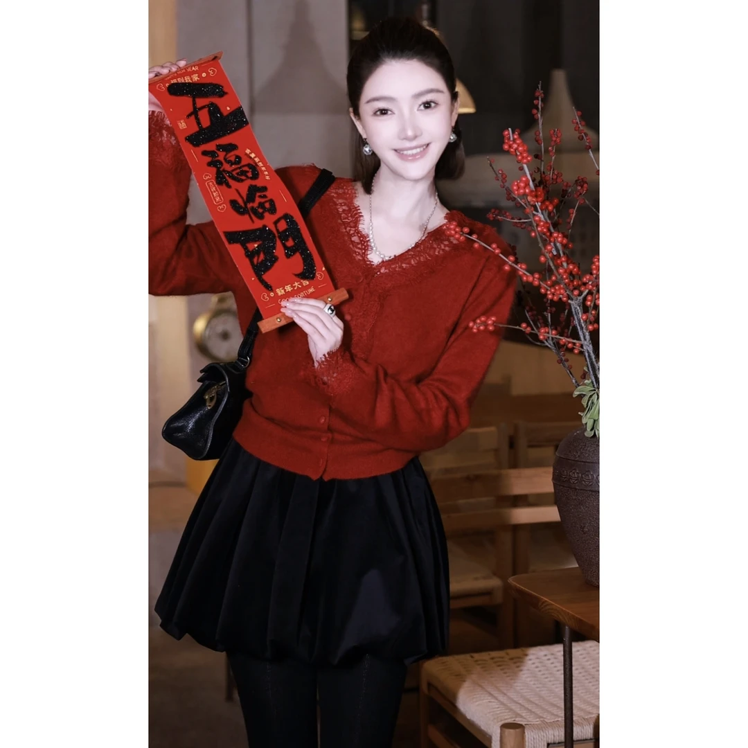 88-【宠粉山羊绒】宝儿家含幂BV127025412XQ山羊绒绵羊毛慵懒风毛衣