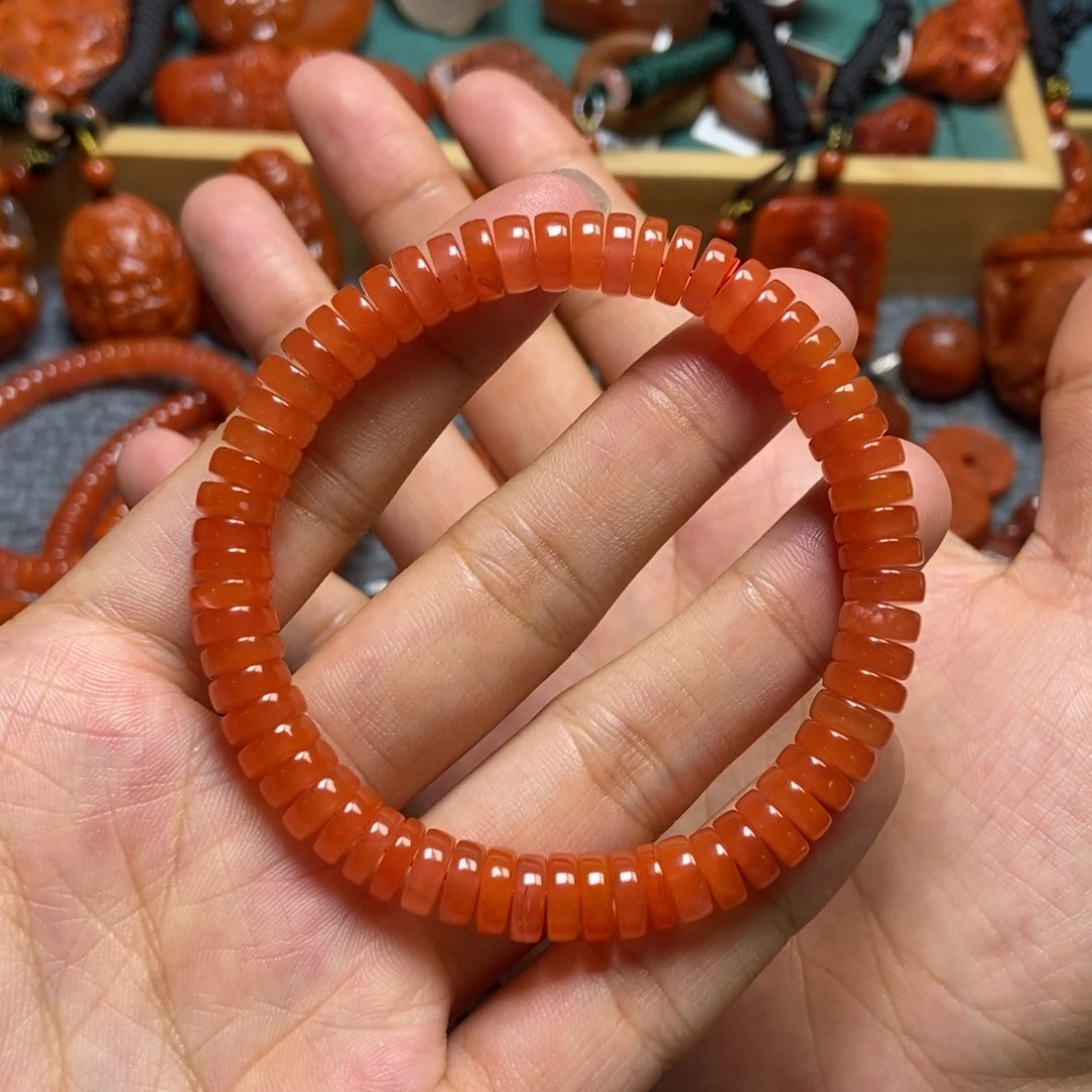 手串未镶嵌南红玛瑙7+m m