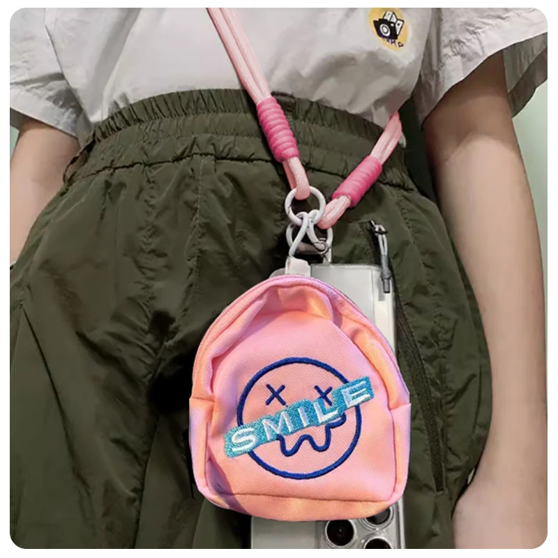 新款创意零钱包手机壳挂绳可调节斜挎便携挂件收纳多功能防丢挂链