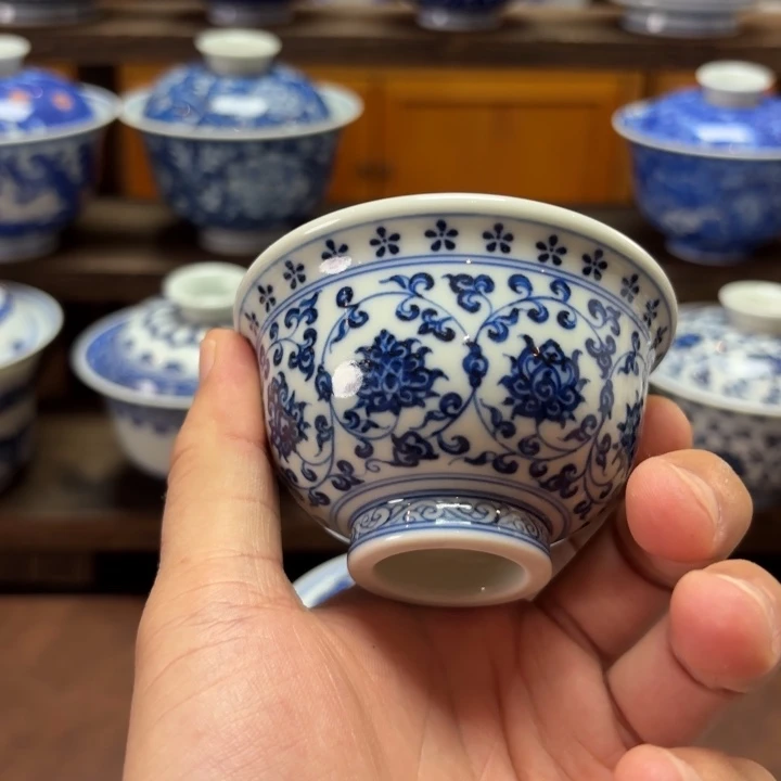 老***-景德镇纯手工手绘小压手杯