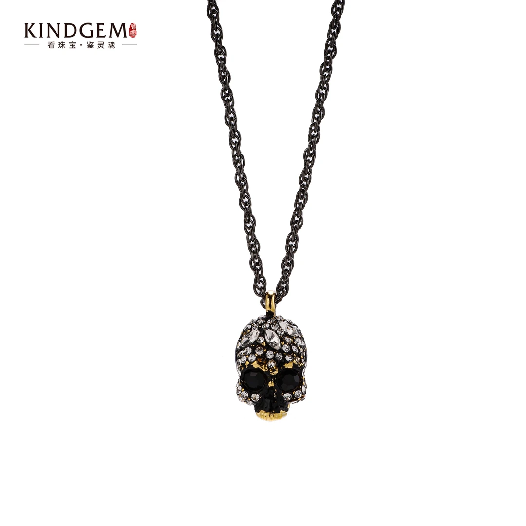 铜合金项链 【Francesca·V】意·骷髅头项链（80cm）CV59XWXC-23693