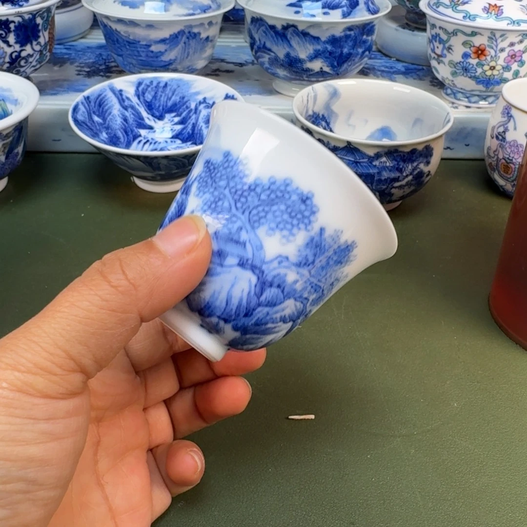 陶景德镇纯手绘茶具圆圆209