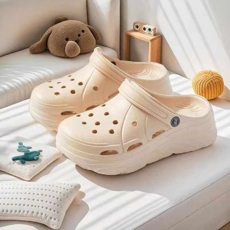 不系带耐磨透气增高减震轻便网红凉鞋时尚夏季外穿软底卡通百搭