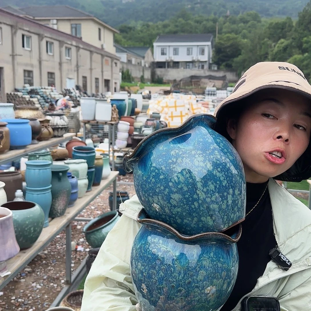 紫砂花盆王嫂花盆直播0619-108高19口19