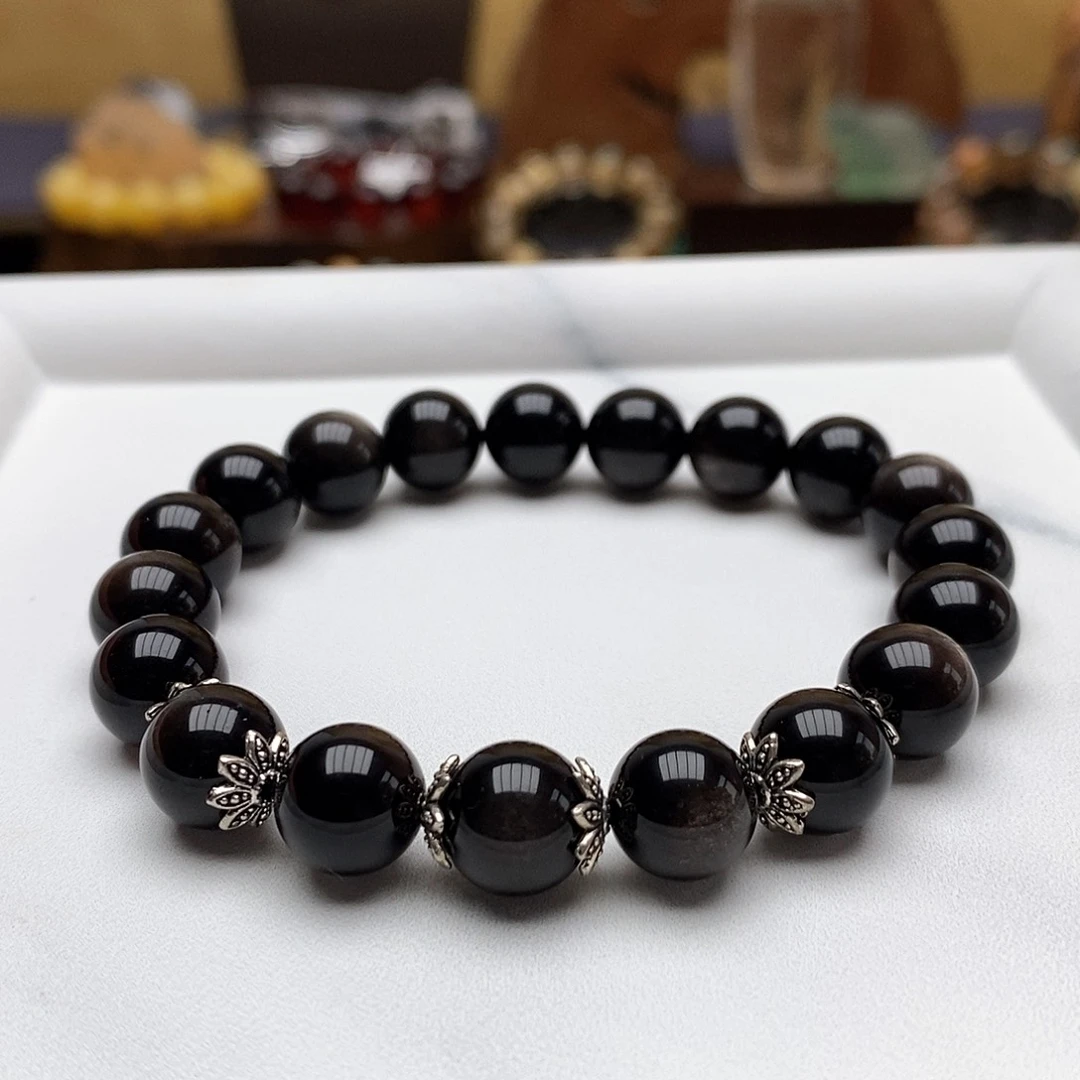 未镶嵌黑曜岩手链