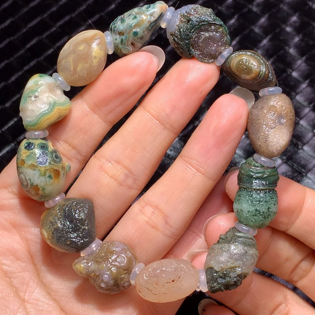 未镶嵌玛瑙/玉髓珠宝半成品