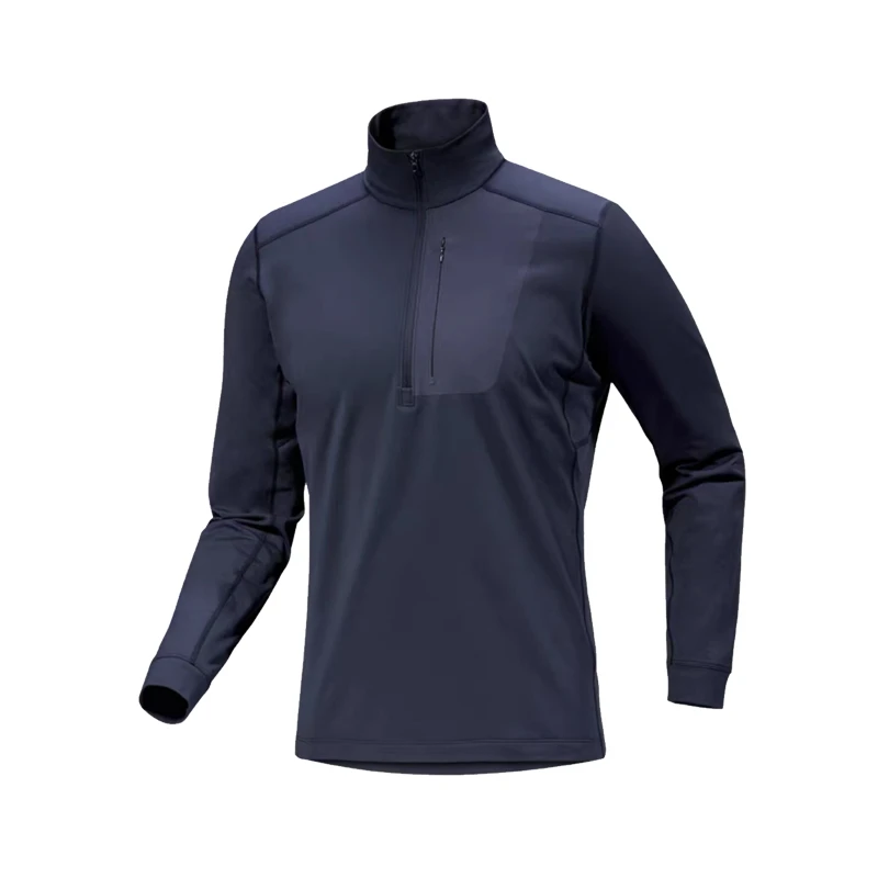 春款）男士轻量保暖透气抓绒衣户外运动吸湿排汗速干立领抓绒打底