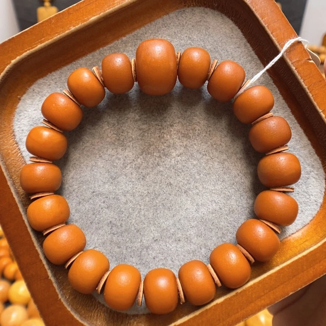 未镶嵌蜜蜡手链蜜蜡