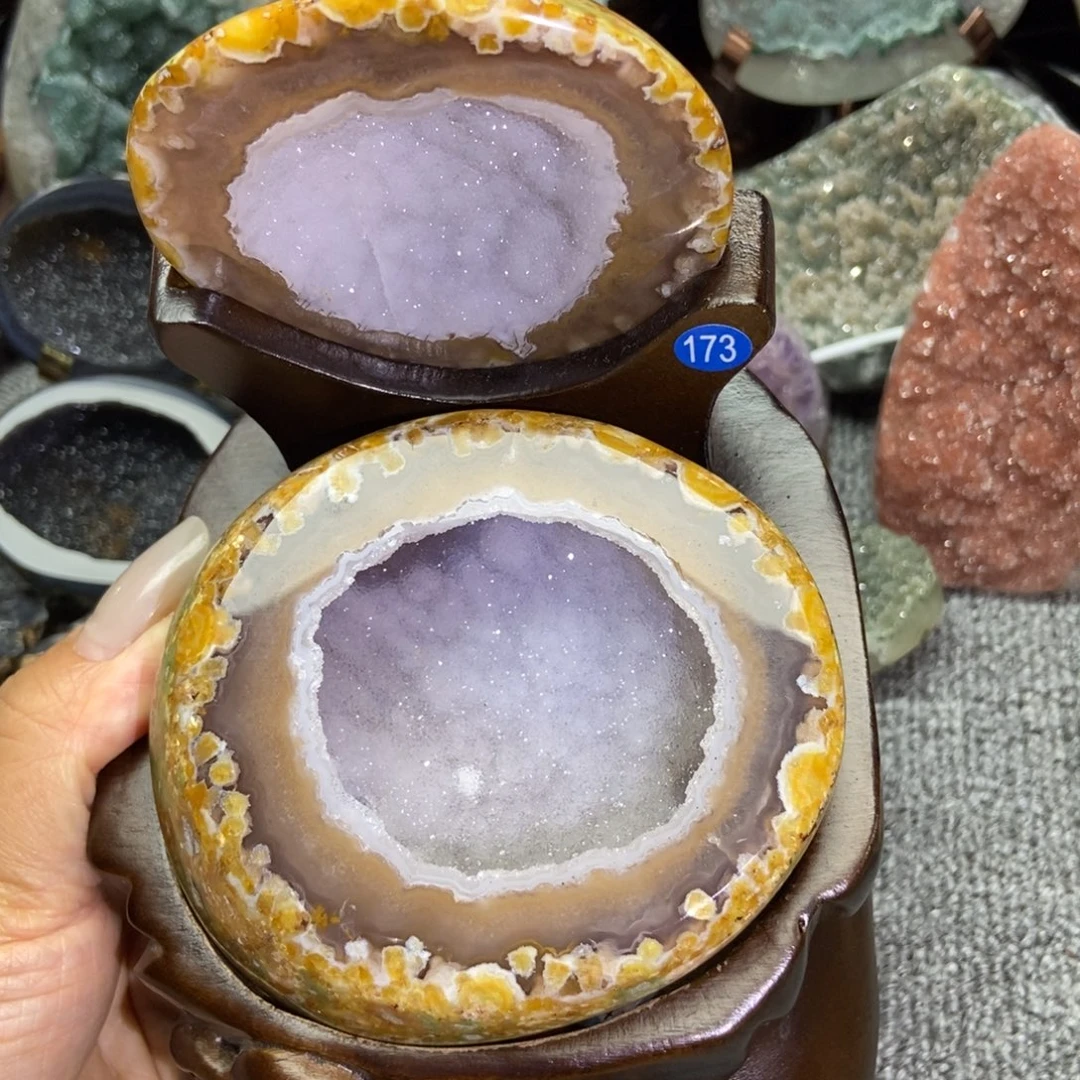 紫晶未镶嵌摆件水晶