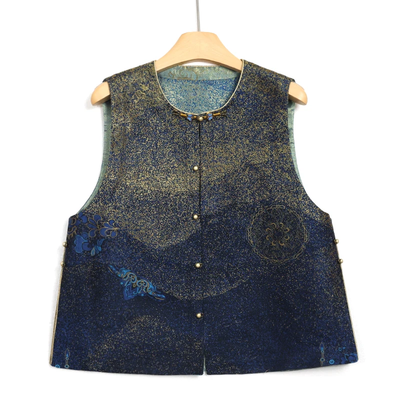 新中式国风大漠星空丝路螺钿马甲   85E087PP