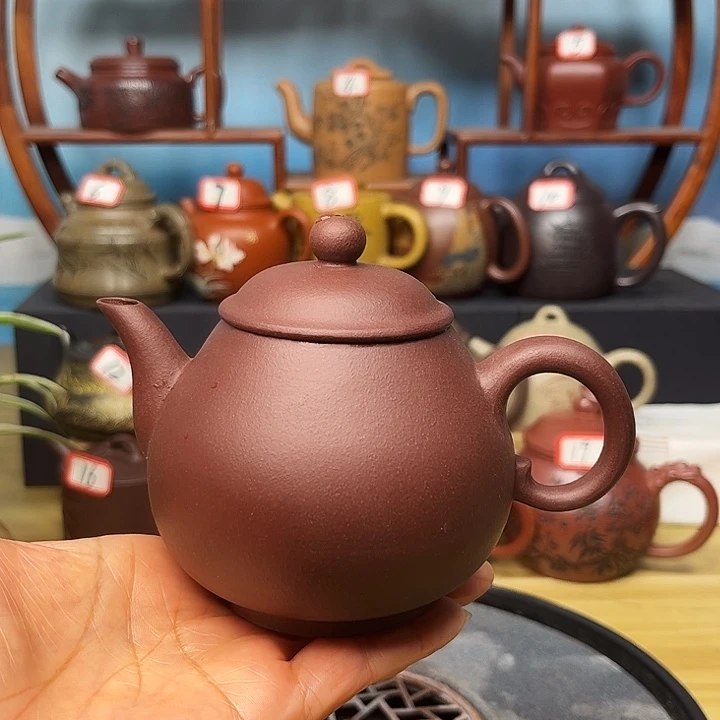 紫砂茶壶微瑕不带证书礼盒230cc