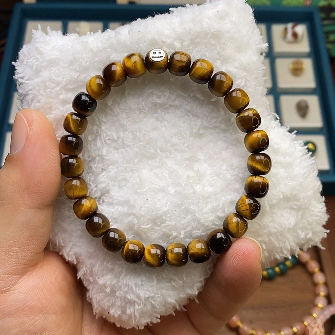 木变石手链未镶嵌2号山君虎眼8mm