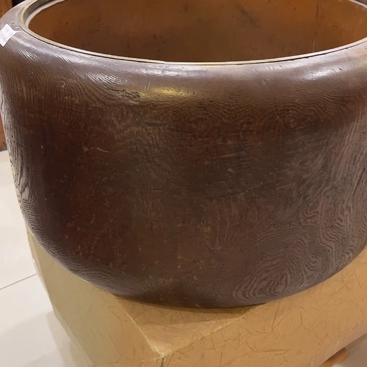 一木整挖铜胎火钵