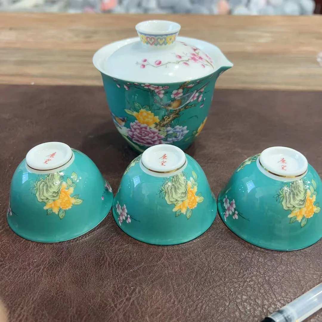 喜上眉梢一壶三杯绿色H410