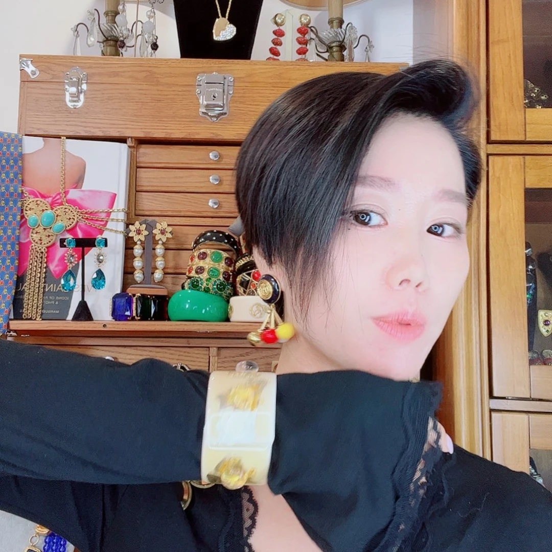 硅胶铜合金中古手镯