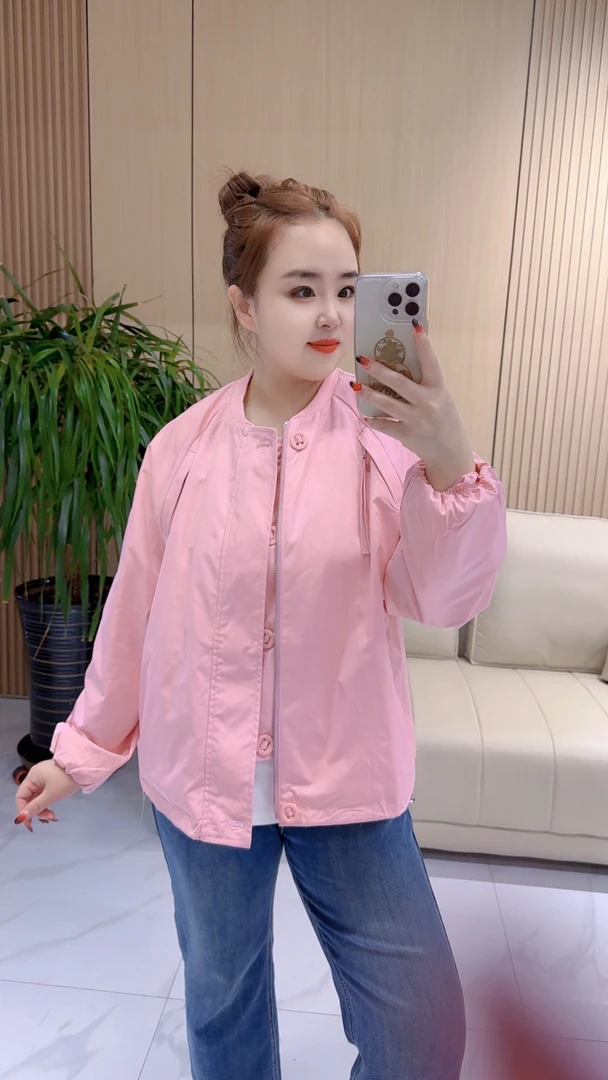 【聪姐推荐】6802欧货时尚个性立领外套（衣长65，胸围134）