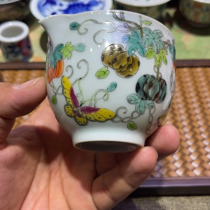 纯手绘精品盖碗杯